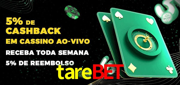 Promoções do cassino ao Vivo tarebet